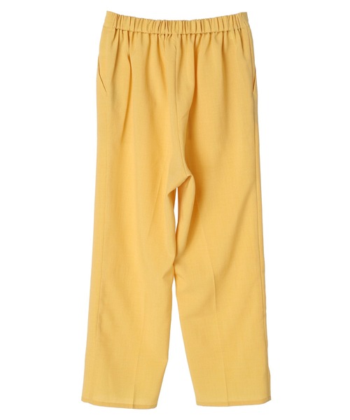 Green Parks(グリーンパークス)の「接触冷感 センタープレスストレートパンツ(その他パンツ・レディース・イエロー/ブルーグリーン/グレイッシュベージュ/ダークネイビー・FREE)」の12枚目の写真