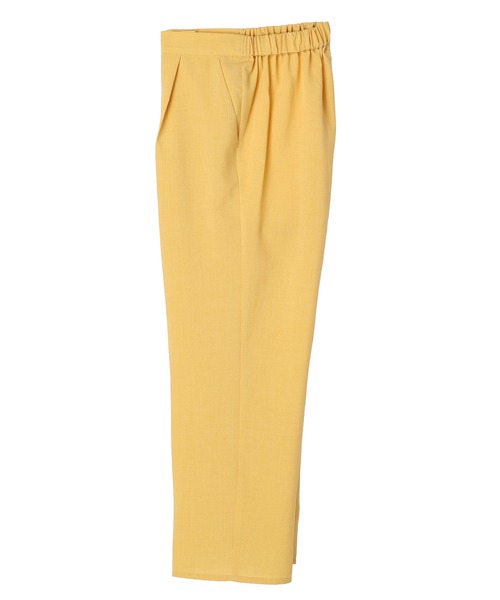 Green Parks(グリーンパークス)の「接触冷感 センタープレスストレートパンツ(その他パンツ・レディース・イエロー/ブルーグリーン/グレイッシュベージュ/ダークネイビー・FREE)」の5枚目の写真