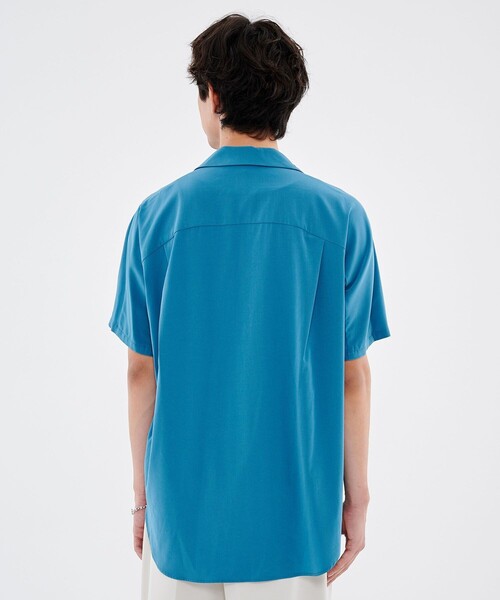 CITY TOKYO（シティトウキョウ）の「スラッシュポケットショートスリーブシャツ（シャツ/ブラウス・メンズ・ブラック/ブルー/グレイッシュベージュ・1/2）」の5枚目の写真