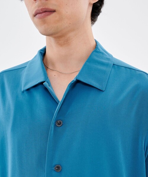 CITY TOKYO（シティトウキョウ）の「スラッシュポケットショートスリーブシャツ（シャツ/ブラウス・メンズ・ブラック/ブルー/グレイッシュベージュ・1/2）」の11枚目の写真