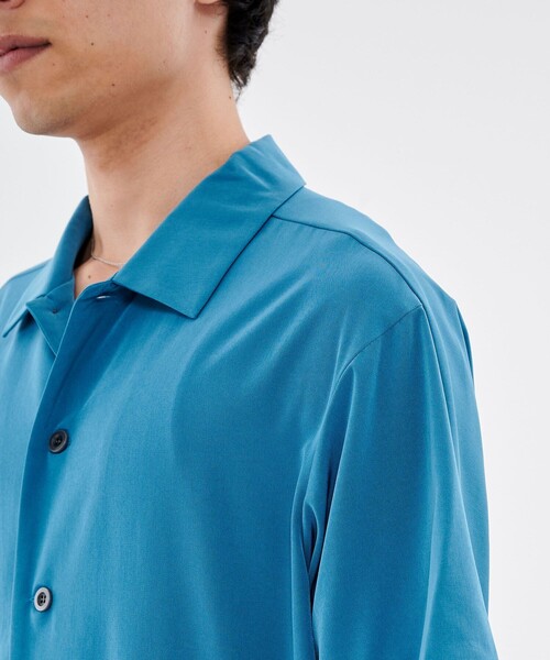 CITY TOKYO（シティトウキョウ）の「スラッシュポケットショートスリーブシャツ（シャツ/ブラウス・メンズ・ブラック/ブルー/グレイッシュベージュ・1/2）」の12枚目の写真