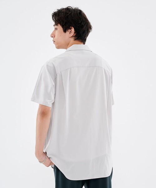 CITY TOKYO（シティトウキョウ）の「スラッシュポケットショートスリーブシャツ（シャツ/ブラウス・メンズ・ブラック/ブルー/グレイッシュベージュ・1/2）」の20枚目の写真