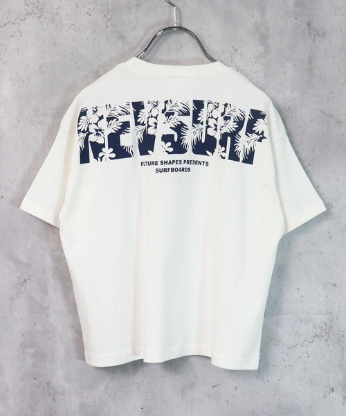 THE CASUAL（カジュアル）の「ビッグシルエット ロゴバックプリント クルーネック半袖カットソー キッズ（Tシャツ/カットソー・キッズ・ブラック/ベージュ/オフホワイト/オレンジ/ブルー/ミント/チャコール/ホワイト系/ホワイト系1・140cm/150cm/160cm/110cm/120cm/130cm）」の4枚目の写真