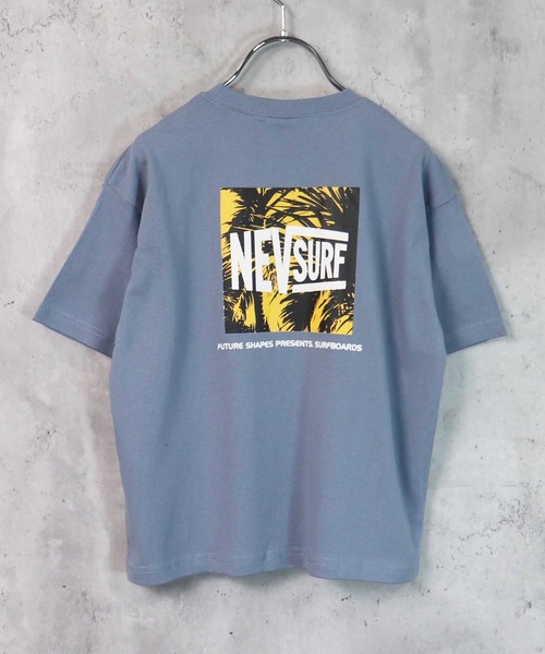 THE CASUAL（カジュアル）の「ビッグシルエット ロゴバックプリント クルーネック半袖カットソー キッズ（Tシャツ/カットソー・キッズ・ブラック/ベージュ/オフホワイト/オレンジ/ブルー/ミント/チャコール/ホワイト系/ホワイト系1・140cm/150cm/160cm/110cm/120cm/130cm）」の8枚目の写真