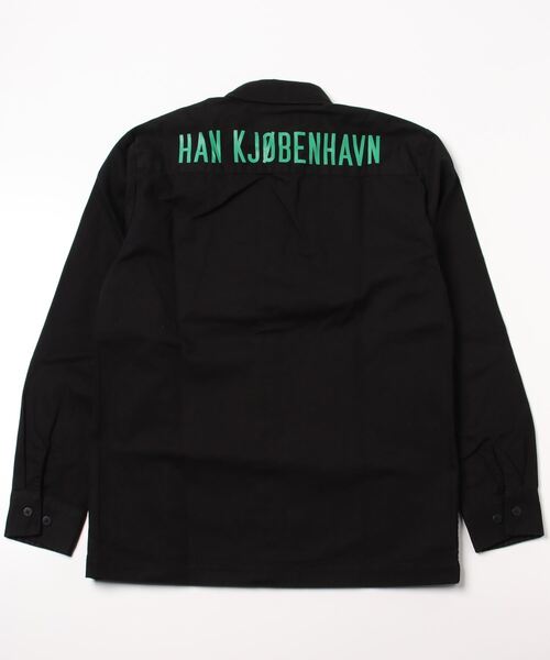 HAN KJOBENHAVN(ハンコペンハーゲン)の「HAN KJOBENHAVN SHIRT M-120040(シャツ/ブラウス・メンズ・ブラック・MEDIUM)」の2枚目の写真