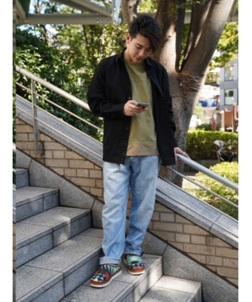 HAN KJOBENHAVN(ハンコペンハーゲン)の「HAN KJOBENHAVN SHIRT M-120040(シャツ/ブラウス・メンズ・ブラック・MEDIUM)」の3枚目の写真