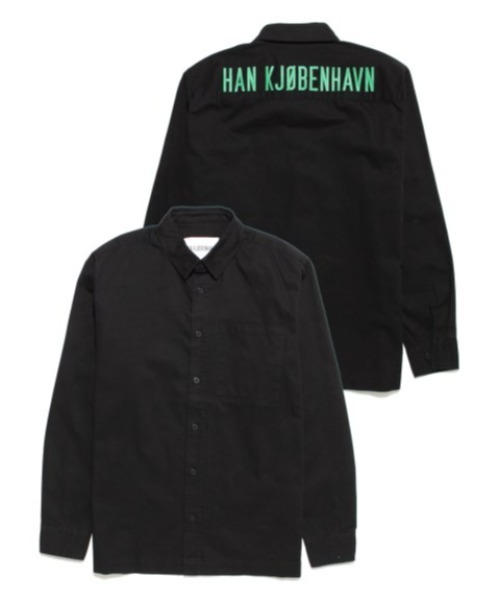HAN KJOBENHAVN(ハンコペンハーゲン)の「HAN KJOBENHAVN SHIRT M-120040(シャツ/ブラウス・メンズ・ブラック・MEDIUM)」の6枚目の写真