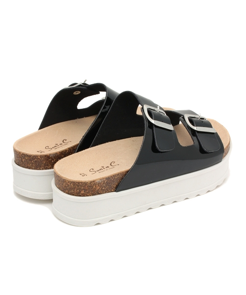 ROSE BUD（ローズバッド）の「(SONIA.C) TERRY 165 PATENT DOUBLE SOLE SANDAL 【Gina掲載】【NYLON掲載】【カタログ掲載】【FUDGE掲載】【ViVi掲載】ダブルソールフラットサンダル（サンダル・レディース・ホワイト/ブラック・39/36/38/37）」の10枚目の写真