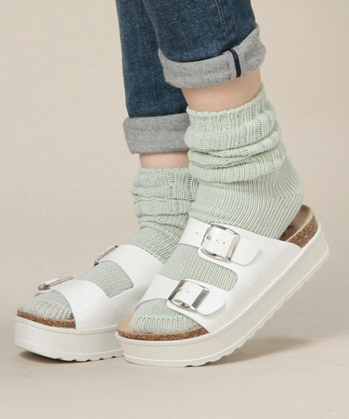 ROSE BUD（ローズバッド）の「(SONIA.C) TERRY 165 PATENT DOUBLE SOLE SANDAL 【Gina掲載】【NYLON掲載】【カタログ掲載】【FUDGE掲載】【ViVi掲載】ダブルソールフラットサンダル（サンダル・レディース・ホワイト/ブラック・39/36/38/37）」の11枚目の写真