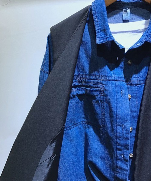 Coo+i(クーイ)の「ロングジレ(ベスト・レディース・グレー/ブラック・L)」の22枚目の写真