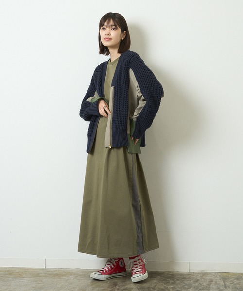HERENCIA（ヘレンチア）の「MA-1風 ニットドッキング