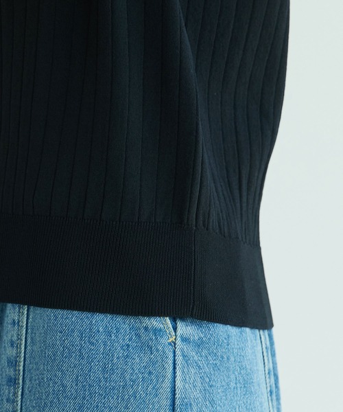 ROPE' PICNIC(ロペピクニック)の「スカラップニットプルオーバー(ニット/セーター・レディース・ブラック/オフホワイト/モスグリーン/パープル系その他6/オレンジ系その他4・38)」の7枚目の写真