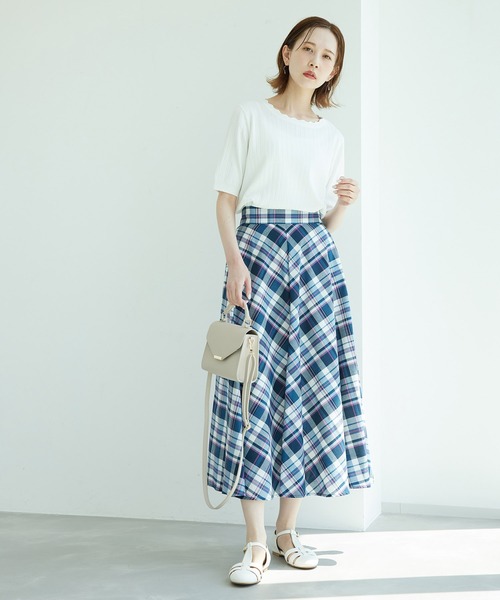 ROPE' PICNIC(ロペピクニック)の「スカラップニットプルオーバー(ニット/セーター・レディース・ブラック/オフホワイト/モスグリーン/パープル系その他6/オレンジ系その他4・38)」の20枚目の写真