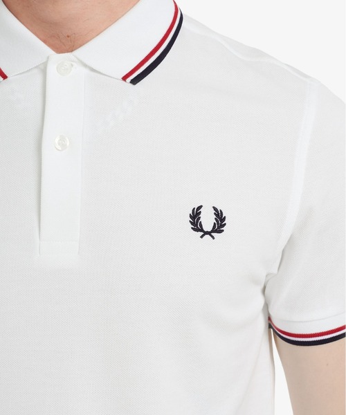 FRED PERRY（フレッドペリー）の「TWIN TIPPED FP SHIRT M3600 748_WHITE（ポロシャツ・メンズ・ホワイト・LARGE/MEDIUM/X-LARGE）」の4枚目の写真