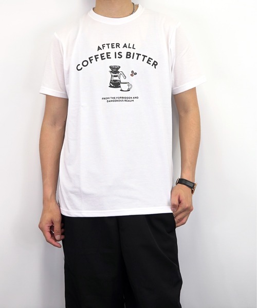 Burner(バーナー)の「【GROOVY STORE】coffeeサイフォン 刺繍 梨地 Tシャツ(Tシャツ/カットソー・メンズ・ブラック/カーキ/グレイッシュベージュ/ホワイト・L/LL/M)」の1枚目の写真