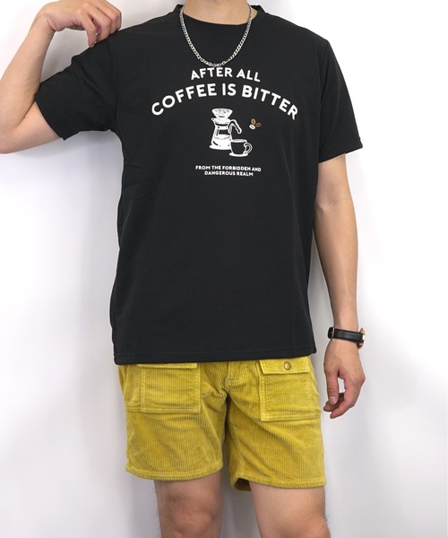Burner(バーナー)の「【GROOVY STORE】coffeeサイフォン 刺繍 梨地 Tシャツ(Tシャツ/カットソー・メンズ・ブラック/カーキ/グレイッシュベージュ/ホワイト・L/LL/M)」の2枚目の写真