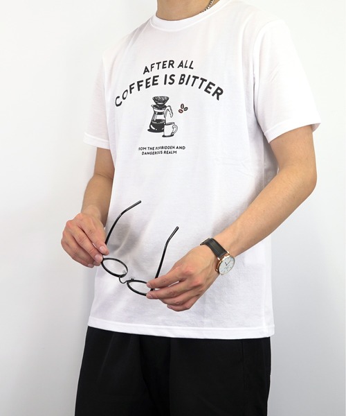 Burner(バーナー)の「【GROOVY STORE】coffeeサイフォン 刺繍 梨地 Tシャツ(Tシャツ/カットソー・メンズ・ブラック/カーキ/グレイッシュベージュ/ホワイト・L/LL/M)」の15枚目の写真