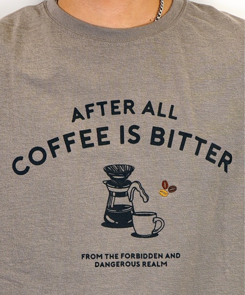 Burner(バーナー)の「【GROOVY STORE】coffeeサイフォン 刺繍 梨地 Tシャツ(Tシャツ/カットソー・メンズ・ブラック/カーキ/グレイッシュベージュ/ホワイト・L/LL/M)」の9枚目の写真