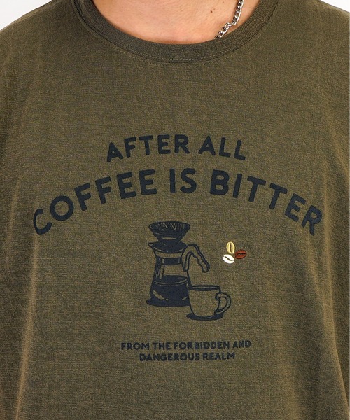 Burner(バーナー)の「【GROOVY STORE】coffeeサイフォン 刺繍 梨地 Tシャツ(Tシャツ/カットソー・メンズ・ブラック/カーキ/グレイッシュベージュ/ホワイト・L/LL/M)」の13枚目の写真