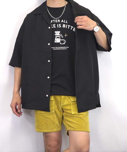 Burner(バーナー)の「【GROOVY STORE】coffeeサイフォン 刺繍 梨地 Tシャツ(Tシャツ/カットソー・メンズ・ブラック/カーキ/グレイッシュベージュ/ホワイト・L/LL/M)」の5枚目の写真