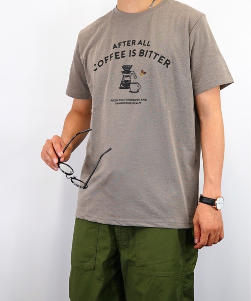 Burner(バーナー)の「【GROOVY STORE】coffeeサイフォン 刺繍 梨地 Tシャツ(Tシャツ/カットソー・メンズ・ブラック/カーキ/グレイッシュベージュ/ホワイト・L/LL/M)」の7枚目の写真