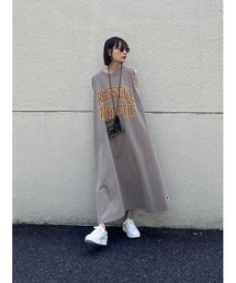 rem closet | 【Russell】ハイコットン スリーブレス ワンピース(ワンピース)