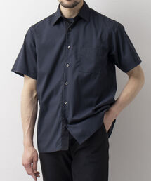 Stutostein Nolley's | 下前配色レギュラーカラーシャツ(接触冷感、ストレッチ素材）(シャツ/ブラウス)