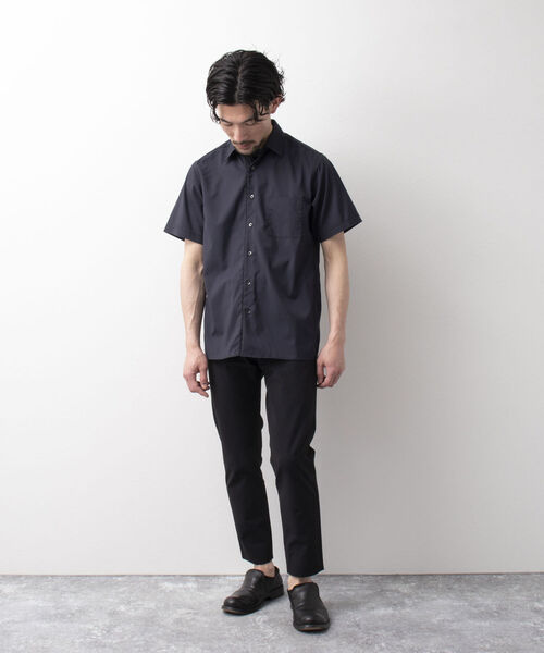 Stutostein Nolley's(シュテットシュタインノーリーズ)の「下前配色レギュラーカラーシャツ(接触冷感、ストレッチ素材)(シャツ/ブラウス・メンズ・ライトブルー/ネイビー・M/L/XL/S)」の9枚目の写真