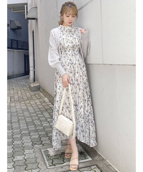 dazzlin(ダズリン)の「コンパクトクロシェカーディガン(カーディガン/ボレロ・レディース・レッド/オフホワイト/グレー/グリーン・FREE)」の13枚目の写真