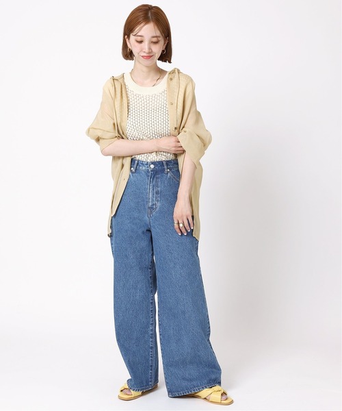 B.C STOCK(ベーセーストック)の「モダン バギー5PK JEAN(デニムパンツ・レディース・ブルー/サックスブルー・SMALL/MEDIUM)」の13枚目の写真