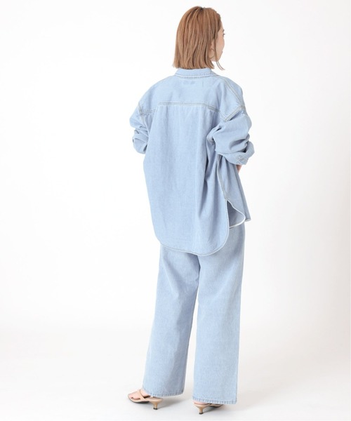 B.C STOCK(ベーセーストック)の「モダン バギー5PK JEAN(デニムパンツ・レディース・ブルー/サックスブルー・SMALL/MEDIUM)」の10枚目の写真