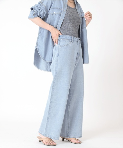 B.C STOCK(ベーセーストック)の「モダン バギー5PK JEAN(デニムパンツ・レディース・ブルー/サックスブルー・SMALL/MEDIUM)」の11枚目の写真