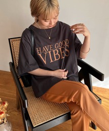 CAPRICIEUX LE'MAGE | 2WAYロゴ5分袖Tシャツ(Tシャツ/カットソー)