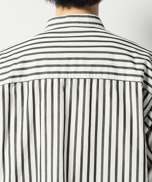 B.C STOCK（ベーセーストック）の「ワッシャーダブルフラップスタンドシャツ（シャツ/ブラウス・メンズ・ホワイト・MEDIUM/LARGE）」の14枚目の写真