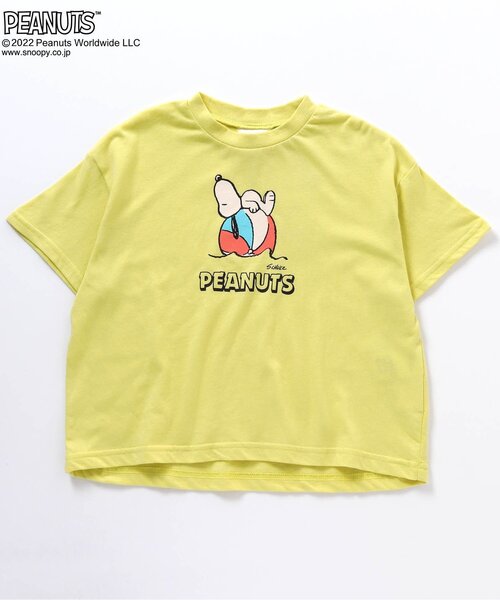 PEANUTS（ピーナッツ）の「PEANUTS 6柄Tシャツ（Tシャツ/カットソー・キッズ・チャコール/ピンク/パープル/エメラルド/オフホワイト/イエロー・120/100/80/110/130/90）」の5枚目の写真
