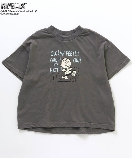 PEANUTS（ピーナッツ）の「PEANUTS 6柄Tシャツ（Tシャツ/カットソー・キッズ・チャコール/ピンク/パープル/エメラルド/オフホワイト/イエロー・120/100/80/110/130/90）」の3枚目の写真