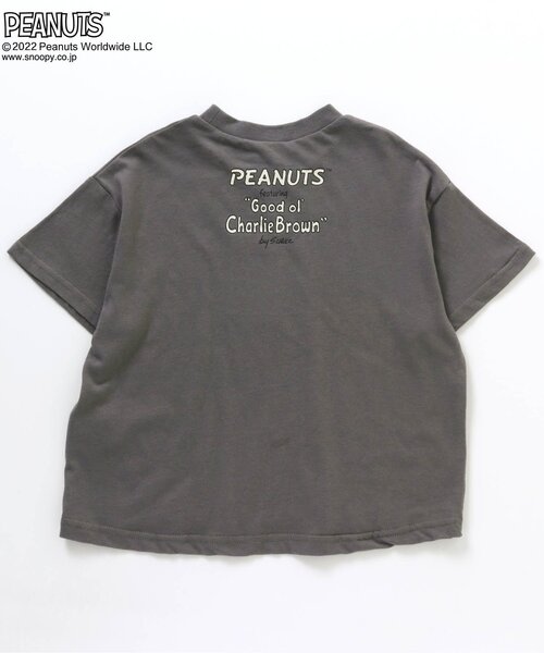 PEANUTS（ピーナッツ）の「PEANUTS 6柄Tシャツ（Tシャツ/カットソー・キッズ・チャコール/ピンク/パープル/エメラルド/オフホワイト/イエロー・120/100/80/110/130/90）」の11枚目の写真