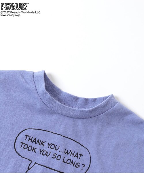 PEANUTS（ピーナッツ）の「PEANUTS 6柄Tシャツ（Tシャツ/カットソー・キッズ・チャコール/ピンク/パープル/エメラルド/オフホワイト/イエロー・120/100/80/110/130/90）」の22枚目の写真