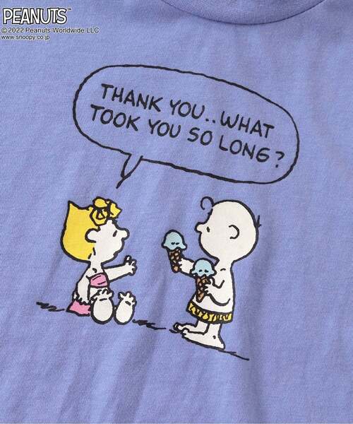 PEANUTS(ピーナッツ)の「PEANUTS 6柄Tシャツ(Tシャツ/カットソー・キッズ・チャコール/ピンク/パープル/エメラルド/オフホワイト/イエロー・120/100/80/110/130/90)」の8枚目の写真