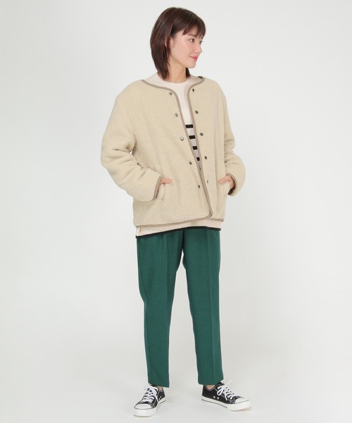 ikka(イッカ)の「2WAYボアキルトブルゾン(ブルゾン・レディース・ブラック/ベージュ/グリーン系その他・S/M/L)」の12枚目の写真