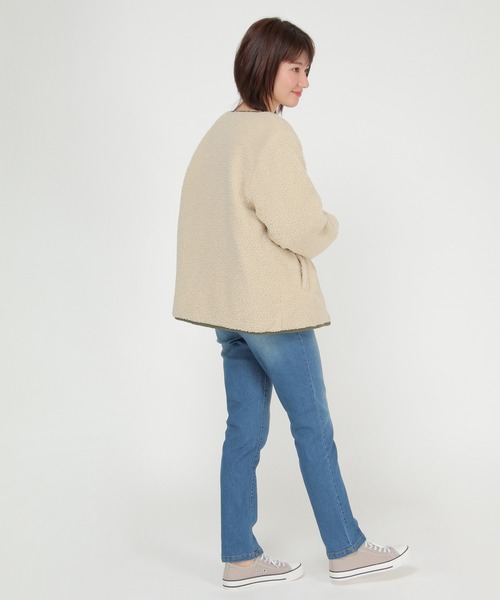 ikka(イッカ)の「2WAYボアキルトブルゾン(ブルゾン・レディース・ブラック/ベージュ/グリーン系その他・S/M/L)」の9枚目の写真