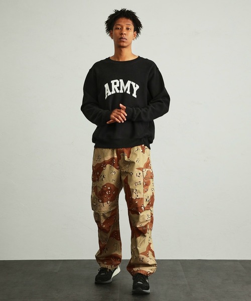 Alpha Industries（アルファインダストリーズ）の「ヴィンテージ クルーネックスウェット(ARMY)（スウェット・メンズ・ホワイト/ブラック/ヘザーグレー/ブルー・MEDIUM/LARGE/X-LARGE）」の18枚目の写真