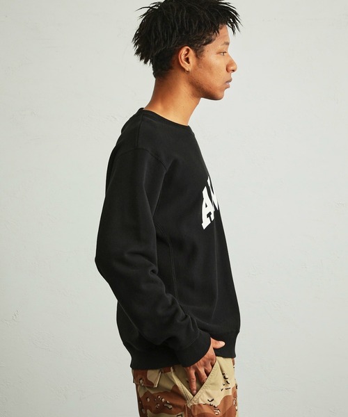 Alpha Industries（アルファインダストリーズ）の「ヴィンテージ クルーネックスウェット(ARMY)（スウェット・メンズ・ホワイト/ブラック/ヘザーグレー/ブルー・MEDIUM/LARGE/X-LARGE）」の14枚目の写真