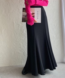 She's Closet（シーズクローゼット）の「ハイウエスト裾フレアジョーゼットポンチロングマーメイドスカート（スカート）」