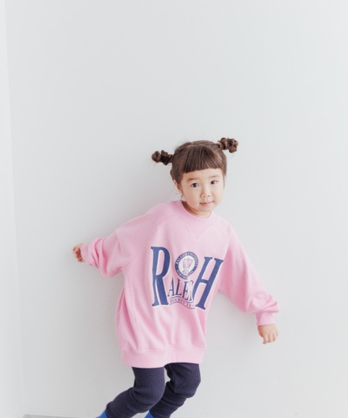 LOWRYS FARM（ローリーズファーム）の「ウラケプリントＢＩＧプルオーバー　162716（スウェット・キッズ・オフホワイト/イエロー/ピンク/ブルー/グレー・110cm/120cm/130cm/140cm/150cm）」の5枚目の写真