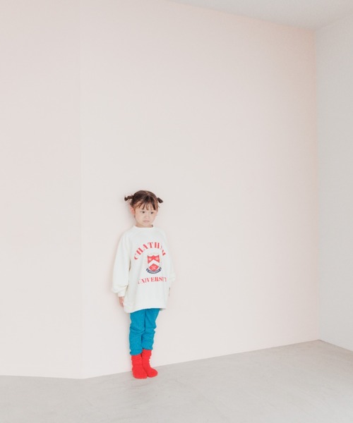 LOWRYS FARM（ローリーズファーム）の「ウラケプリントＢＩＧプルオーバー　162716（スウェット・キッズ・オフホワイト/イエロー/ピンク/ブルー/グレー・110cm/120cm/130cm/140cm/150cm）」の22枚目の写真