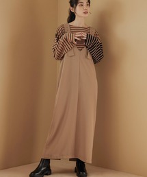 Sugar spoon | ・SUGAR SPOON Vネックジャンスカ(ジャンパースカート)