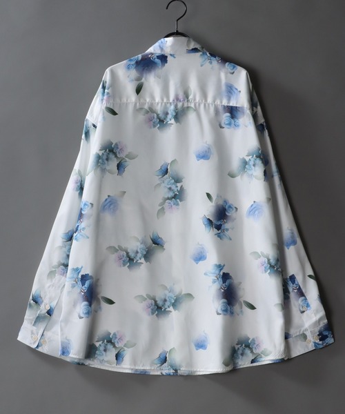 SITRY(シトリー)の「Oversize Drop shoulder print shirt/オーバーサイズ ドロップショルダー プリントシャツ(シャツ/ブラウス・メンズ・ホワイト/ブラック/ベージュ/ブラウン・LL/M/L)」の6枚目の写真
