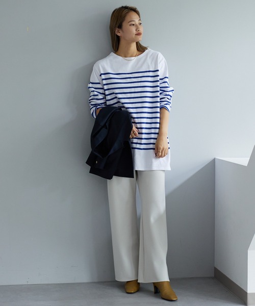 SHENERY（シーナリー）の「パネルボーダーカットソー（Tシャツ/カットソー・レディース・ブルー/ブラック・FREE）」の22枚目の写真