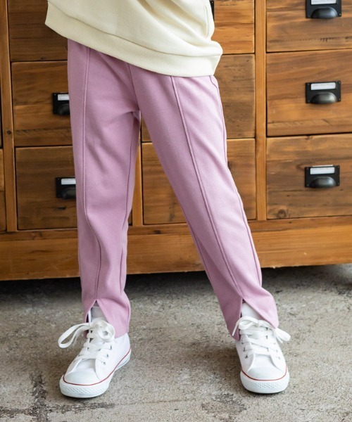 lulpini（ルルピー二）の「kids 保湿スリットパンツ（その他パンツ・キッズ・ブラック/杢グレー/ピンク・M/S/L）」の3枚目の写真